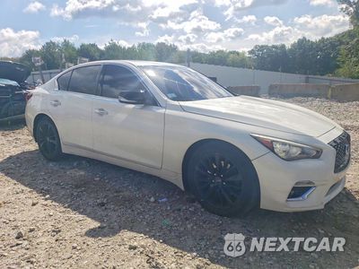 Czwarte zdjęcie samochodu z boku: 2018 INFINITI Q50 3.0T LUXE VIN:JN1EV7AR3JM437520 - miniatura