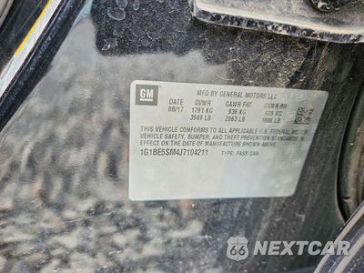 Zdjęcie 12 z 12 samochodu: 2018 CHEVROLET CRUZE LT VIN:1G1BE5SM4J7104211 - miniatura