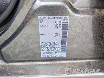 Zdjęcie 12 z 12 samochodu: 2024 NISSAN ALTIMA SR VIN:1N4BL4CW1RN411789 - miniatura