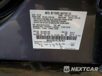 Zdjęcie 13 z 13 samochodu: 2020 FORD ECOSPORT SE VIN:MAJ6S3GLXLC367857 - miniatura