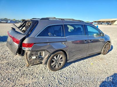 Trzecie zdjęcie samochodu z tyłu: 2014 HONDA ODYSSEY TOURING VIN:5FNRL5H98EB023646 - miniatura