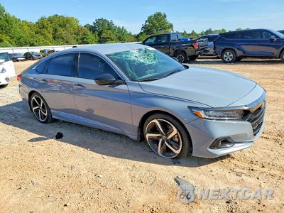 Czwarte zdjęcie samochodu z boku: 2021 HONDA ACCORD SPORT VIN:1HGCV1F38MA111144 - miniatura
