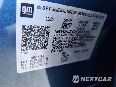 Zdjęcie 14 z 14 samochodu: 2026 CHEVROLET EQUINOX LT VIN:3GNAXHEG7TL373815 - miniatura