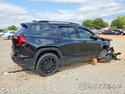 Trzecie zdjęcie samochodu z tyłu: 2022 GMC TERRAIN SLT VIN:3GKALPEV7NL249998 - miniatura