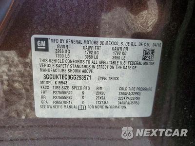 Zdjęcie 12 z 12 samochodu: 2016 CHEVROLET SILVERADO K1500 HIGH COUNTRY VIN:3GCUKTEC0GG293971 - miniatura