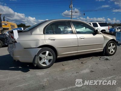 Trzecie zdjęcie samochodu z tyłu: 2001 HONDA CIVIC EX VIN:1HGES26761L055523 - miniatura