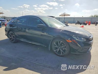Czwarte zdjęcie samochodu z boku: 2019 HONDA CIVIC SPORT VIN:19XFC2F85KE045617 - miniatura