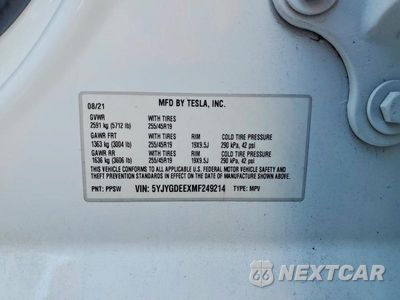 Zdjęcie 13 z 13 samochodu: 2021 TESLA MODEL Y VIN:5YJYGDEEXMF249214 - miniatura