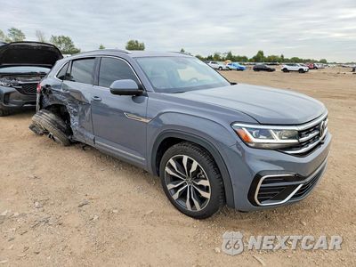Czwarte zdjęcie samochodu z boku: 2022 VOLKSWAGEN ATLAS CROSS SPORT SEL PREMIUM R-LINE VIN:1V2FE2CA2NC210700 - miniatura