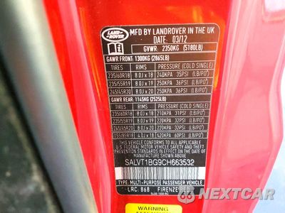 Zdjęcie 12 z 12 samochodu: 2012 LAND ROVER RANGE ROVER EVOQUE DYNAMIC PREMIUM VIN:SALVT1BG9CH663532 - miniatura