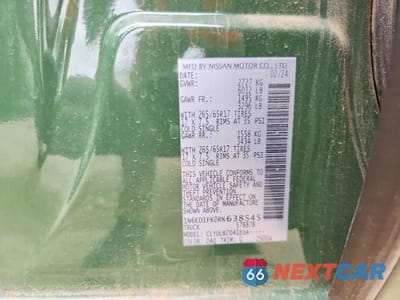 Zdjęcie 12 z 12 samochodu: 2024 NISSAN FRONTIER SV VIN:1N6ED1FK0RN638545 - miniatura