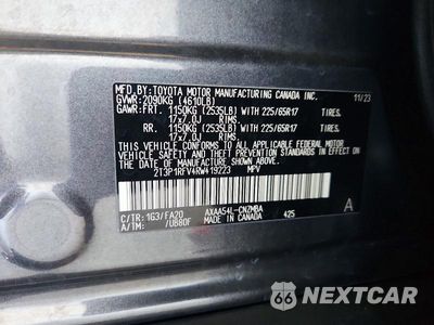 Zdjęcie 13 z 13 samochodu: 2024 TOYOTA RAV4 XLE VIN:2T3P1RFV4RW419223 - miniatura