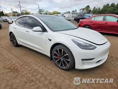 Czwarte zdjęcie samochodu z boku: 2023 TESLA MODEL 3 VIN:5YJ3E1EC7PF602994 - miniatura