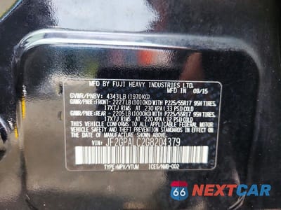 Zdjęcie 12 z 12 samochodu: 2016 SUBARU CROSSTREK LIMITED VIN:JF2GPALC2G8204379 - miniatura