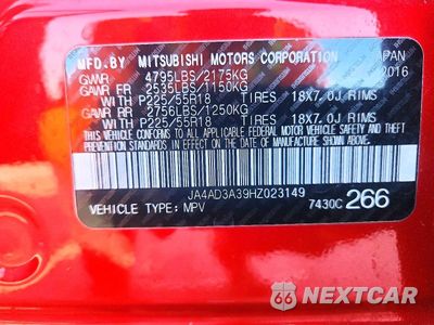 Zdjęcie 14 z 14 samochodu: 2017 MITSUBISHI OUTLANDER SE VIN:JA4AD3A39HZ023149 - miniatura