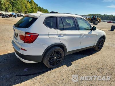 Trzecie zdjęcie samochodu z tyłu: 2013 BMW X3 XDRIVE28I VIN:5UXWX9C51D0A28933 - miniatura