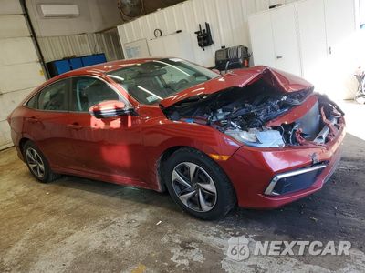 Czwarte zdjęcie samochodu z boku: 2019 HONDA CIVIC LX VIN:19XFC2F61KE214286 - miniatura