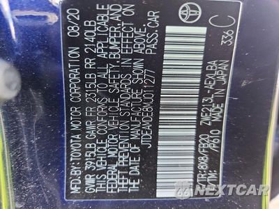 Zdjęcie 12 z 12 samochodu: 2021 TOYOTA COROLLA LE VIN:JTDEAMDE8MJ011277 - miniatura