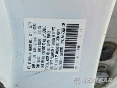 Zdjęcie 12 z 12 samochodu: 2016 HONDA ACCORD EX VIN:1HGCR2F7XGA147757 - miniatura