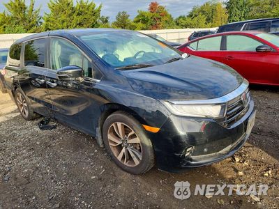Czwarte zdjęcie samochodu z boku: 2021 HONDA ODYSSEY TOURING VIN:5FNRL6H85MB035779 - miniatura