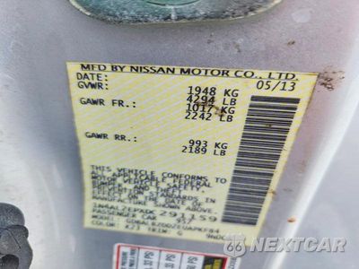 Zdjęcie 12 z 12 samochodu: 2013 NISSAN ALTIMA S VIN:1N4AL2EPXDC291159 - miniatura