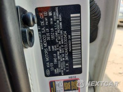 Zdjęcie 12 z 12 samochodu: 2020 KIA RIO S VIN:3KPA24AD3LE303454 - miniatura