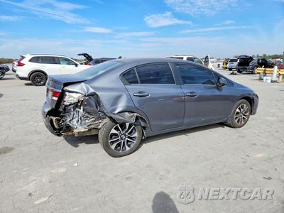 Trzecie zdjęcie samochodu z tyłu: 2013 HONDA CIVIC EX VIN:19XFB2F8XDE015857 - miniatura