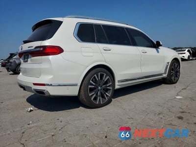 Trzecie zdjęcie samochodu z tyłu: 2019 BMW X7 XDRIVE50I VIN:5UXCX4C50KLS36901 - miniatura