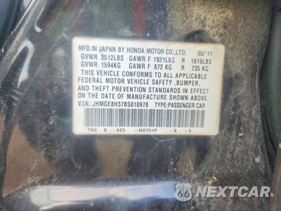 Zdjęcie 12 z 12 samochodu: 2011 HONDA FIT VIN:JHMGE8H37BS010978 - miniatura