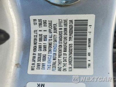 Zdjęcie 13 z 13 samochodu: 2010 HONDA INSIGHT EX VIN:JHMZE2H79AS027675 - miniatura