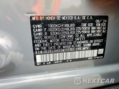Zdjęcie 14 z 14 samochodu: 2025 HONDA HR-V SPORT VIN:3CZRZ2H5XSM711367 - miniatura