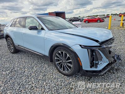 Czwarte zdjęcie samochodu z boku: 2025 CADILLAC LYRIQ SPORT VIN:1GYKPURK5SZ300433 - miniatura