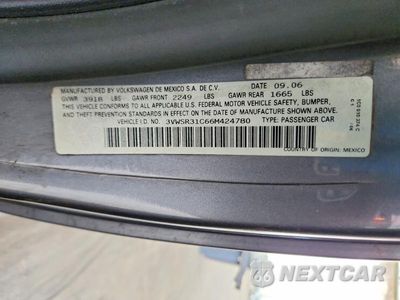 Zdjęcie 12 z 12 samochodu: 2006 VOLKSWAGEN NEW BEETLE TDI OPTION PACKAGE 2 VIN:3VWSR31C66M424780 - miniatura
