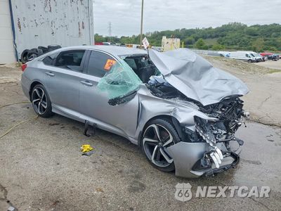 Czwarte zdjęcie samochodu z boku: 2021 HONDA ACCORD SPORT VIN:1HGCV1F31MA035542 - miniatura