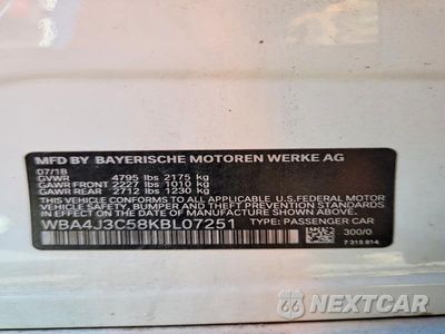 Zdjęcie 12 z 12 samochodu: 2019 BMW 430XI GRAN COUPE VIN:WBA4J3C58KBL07251 - miniatura