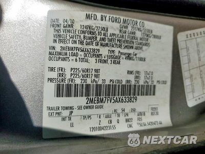Zdjęcie 12 z 12 samochodu: 2010 MERCURY G.MARQ 4D LS VIN:2MEBM7FV5AX633829 - miniatura