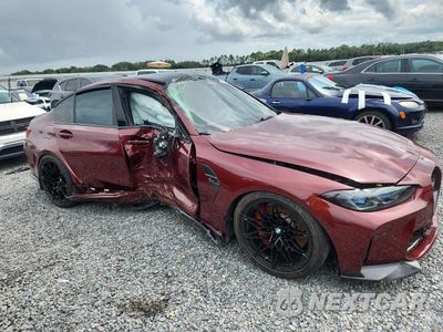 Czwarte zdjęcie samochodu z boku: 2022 BMW M3 COMPETITION VIN:WBS43AY02NFM44187 - miniatura