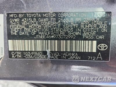 Zdjęcie 12 z 12 samochodu: 2007 TOYOTA CAMRY LE VIN:JTNBE46K973072992 - miniatura