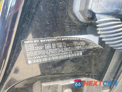 Zdjęcie 14 z 14 samochodu: 2013 BMW X3 XDRIVE28I VIN:5UXWX9C50D0D04633 - miniatura