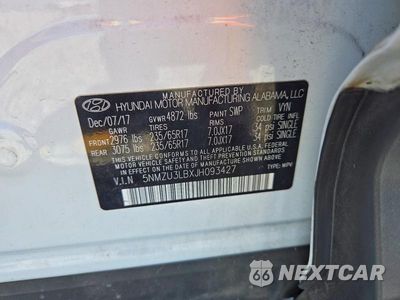Zdjęcie 12 z 12 samochodu: 2018 HYUNDAI SANTA FE SPORT 2.4L VIN:5NMZU3LBXJH093427 - miniatura