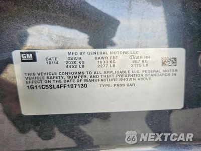 Zdjęcie 12 z 12 samochodu: 2015 CHEVROLET MALIBU 1LT VIN:1G11C5SL4FF187130 - miniatura