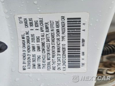 Zdjęcie 12 z 12 samochodu: 2017 HONDA CIVIC EX VIN:2HGFC1E32HH638110 - miniatura