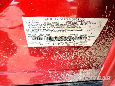 Zdjęcie 13 z 13 samochodu: 2010 FORD FLEX LIMITED VIN:2FMGK5DC4ABB13178 - miniatura