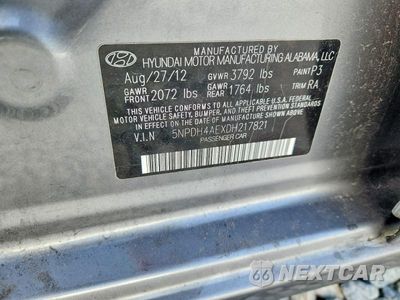 Zdjęcie 12 z 12 samochodu: 2013 HYUNDAI ELANTRA GLS VIN:5NPDH4AEXDH217821 - miniatura