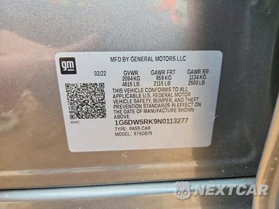Zdjęcie 12 z 12 samochodu: 2022 CADILLAC CT5 LUXURY VIN:1G6DW5RK9N0113277 - miniatura