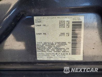 Zdjęcie 12 z 12 samochodu: 2015 NISSAN ALTIMA 2.5 S VIN:1N4AL3APXFN875693 - miniatura