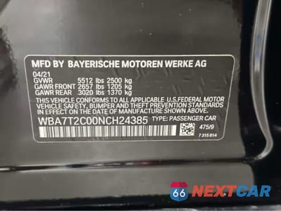 Zdjęcie 10 z 11 samochodu: 2022 BMW 740 I VIN:WBA7T2C00NCH24385 - miniatura