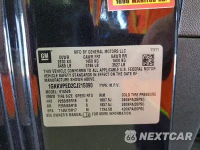 Zdjęcie 14 z 14 samochodu: 2012 GMC ACADIA SLE VIN:1GKKVPED2CJ215090 - miniatura