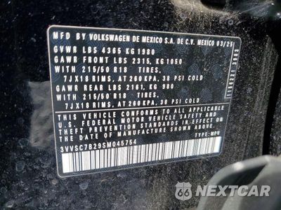 Zdjęcie 13 z 13 samochodu: 2025 VOLKSWAGEN TAOS SE VIN:3VVSC7B29SM045754 - miniatura
