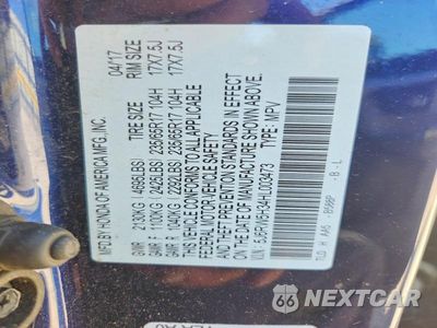 Zdjęcie 14 z 14 samochodu: 2017 HONDA CR-V LX VIN:5J6RW5H34HL003473 - miniatura